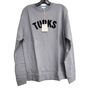 New Okaicos Blue Turks Embroidered Long‎ Sleeve Sweatshirt